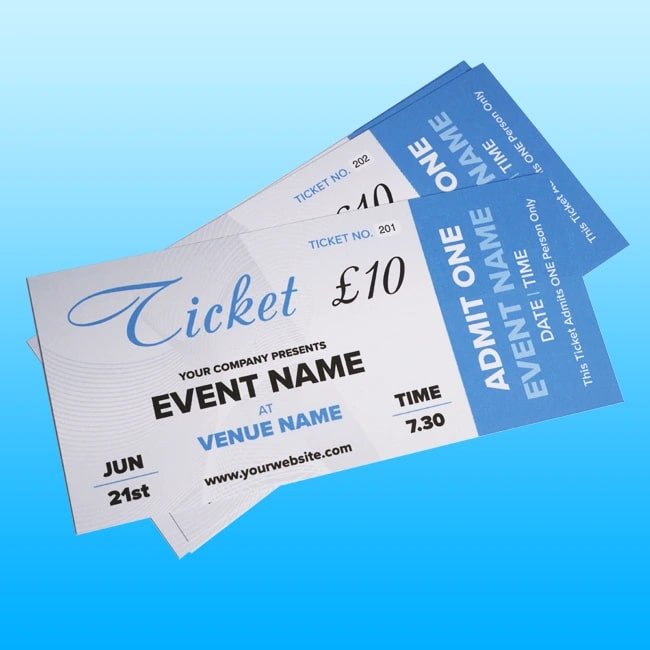 Tickets Printing Lichfield